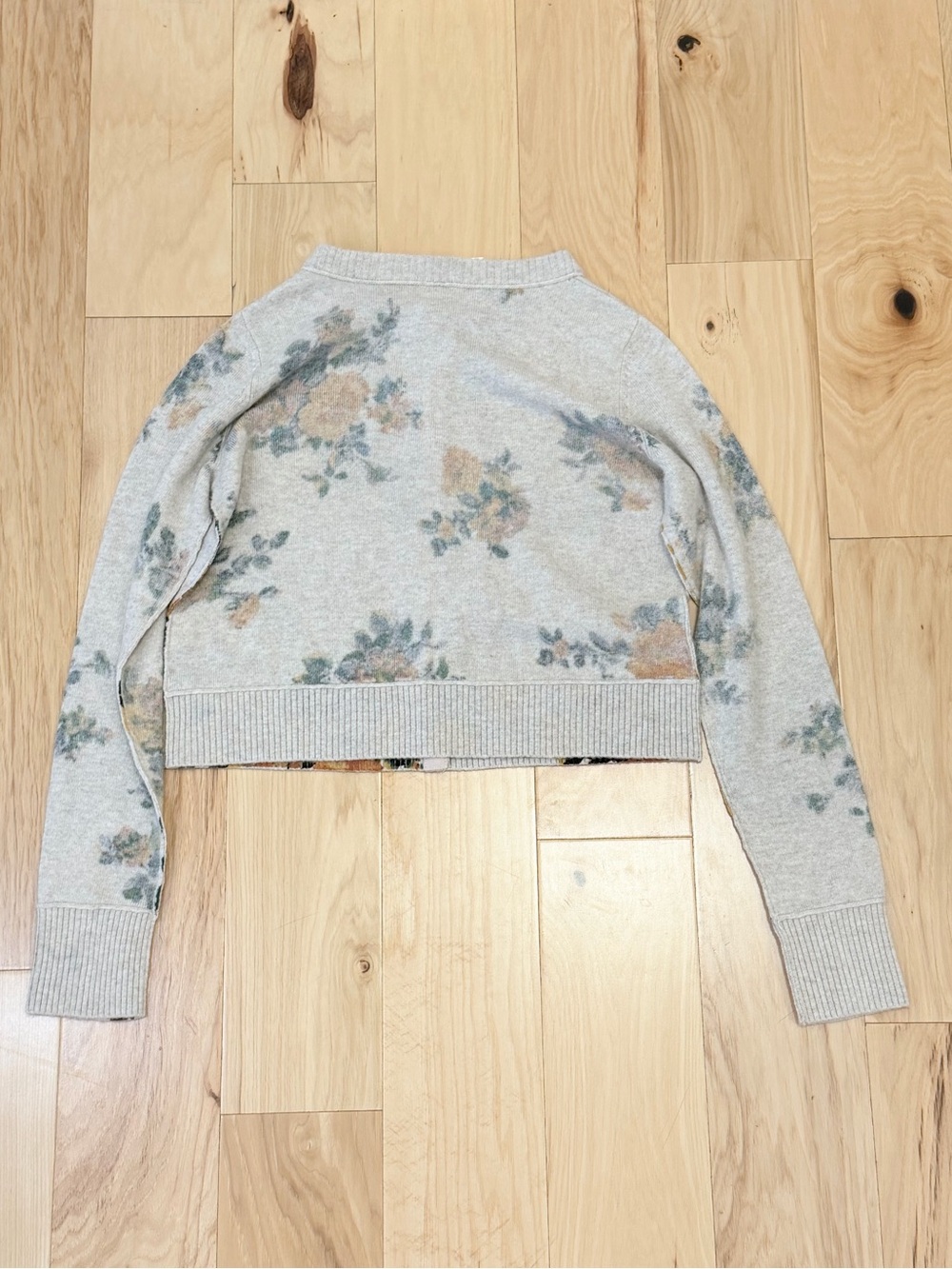 LIKE NEW Free People Women’s Nocturnal Patterned Cashmere Cardi Sweater - Picture 4 of 6